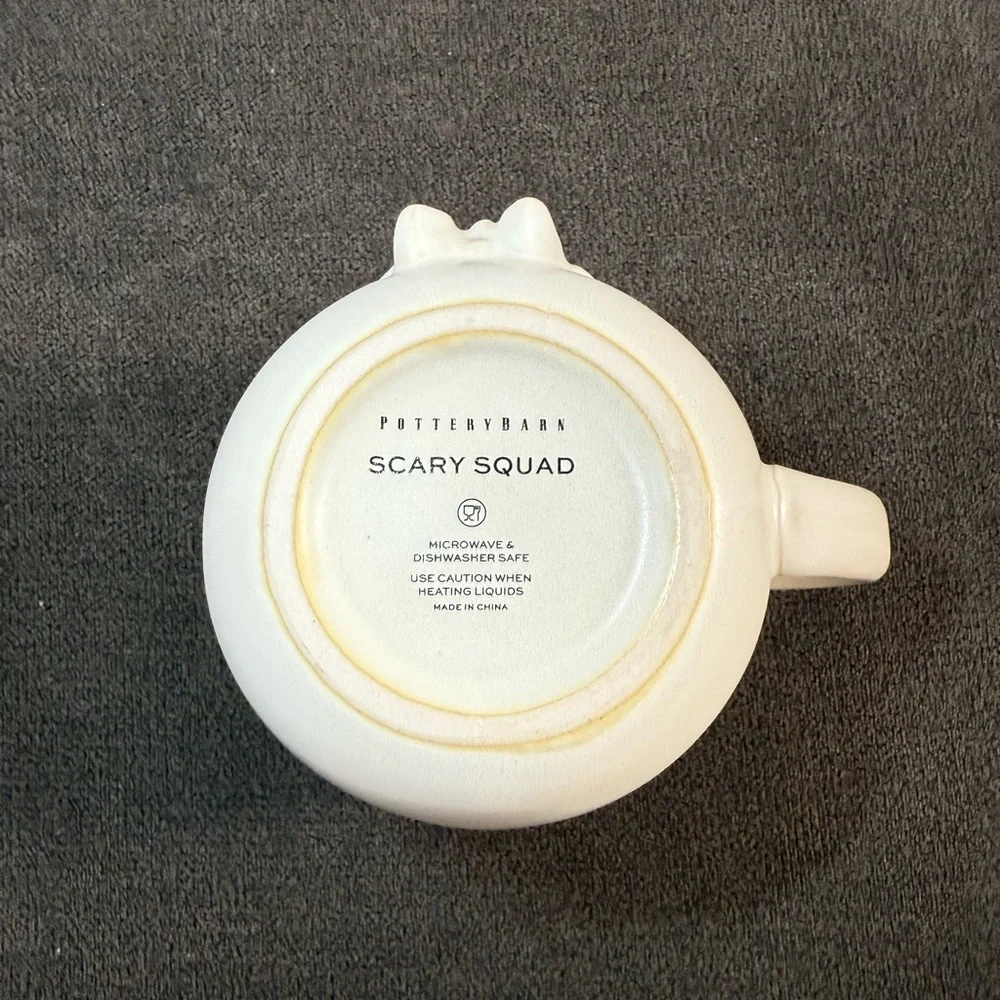 Pottery Barn Scary Squad Stoneware Mug - Mixed Set of 4